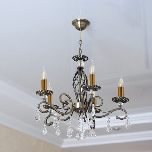 6 Pcs Chandelier Cutting Sleeve Brass Candle Sleeves Anyique Chanelier Light - Picture 3 of 12