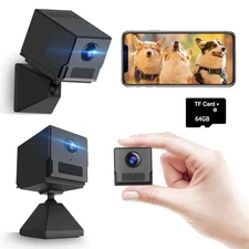 Hosiakly Security Camera, a Compact Camera with 64GB Micro SD Card and Lon [NEW]