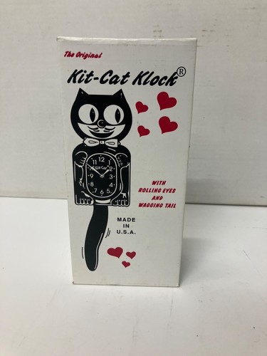 The Original Kit-Cat Klock Turquoise Made in The USA (NOB)