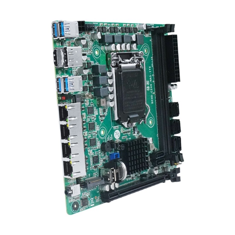 ITX NASs Motherboards 8 SATA3.0 Port 4x1226V 2.5Gb LANs For 8th 9th Gen CPUs