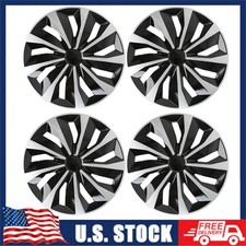 4x 16 Inch Wheel Covers Snap On Full Hub Caps Fit For R16 Tire Steel Rim