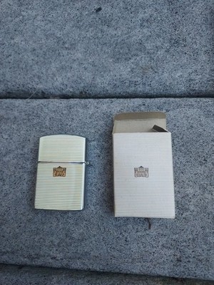 hadson cigarette lighter Vintage Hadson Cigarette Lighter w/ Castle Motif Japan With Box