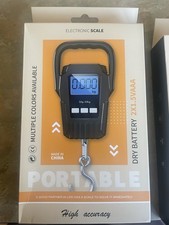 Digital Hanging Scale Black Portable Electronic Fish Weighing 50g-50kg