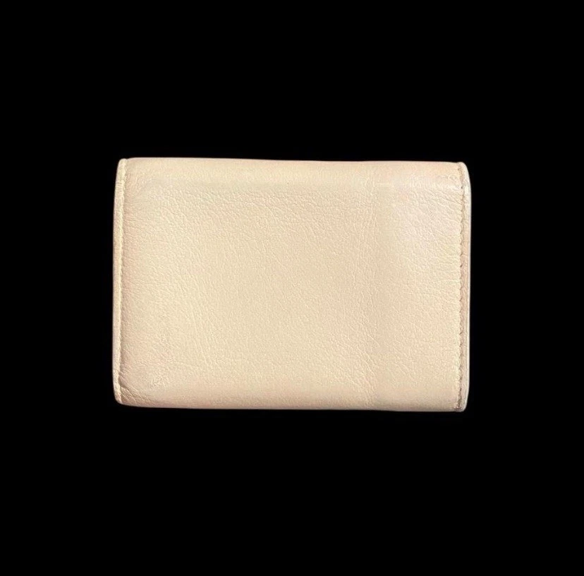 Cartera Balenciaga Triple Cuero Blanco Edición Limitada Lujo Diseñador Artículo ce Foto 2 de 4