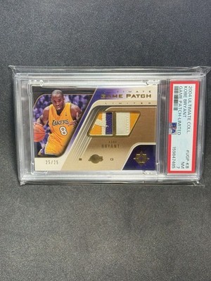 2004 Ultimate Collection Kobe Bryant Dual Game Patch Limited #25/25 PSA 7 POP 1