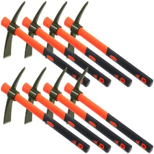 8 Pcs Pick Mattock Hoe 15 Inch Heavy Duty Forged Garden Pick Axe with Rubber ...