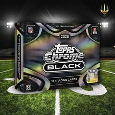 2025 Topps Chrome Black NFL American Football Hobby Box