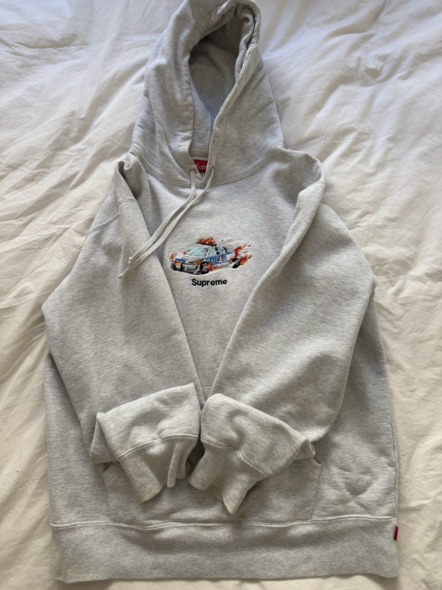 Supreme Cop Car Hooded Sweatshirt Ash/Heather Grey, Size