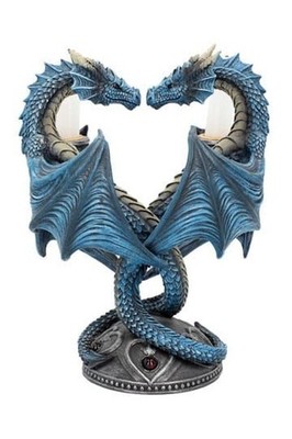 Anne Stokes Kerzenständer Dragon Heart 23 cm