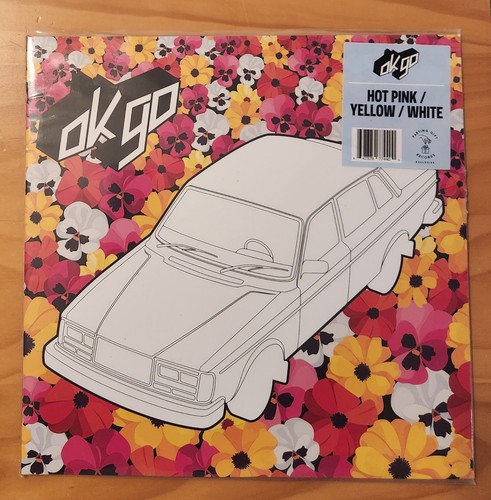 In Hand /200 OK Go S/T Vinyl 2025 Hot Pink/white/Yellow Parting Gift Exclusive - Picture 2 of 3