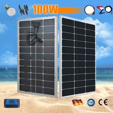 Bifacial 100W 120W 12V Solar Panel Kit Battery Charger Controller Campervan Home