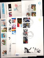  NETHERLANDS - 10 FDC - CULTURE - PEOPLE - PLANTS - CHIDLREN - 1980