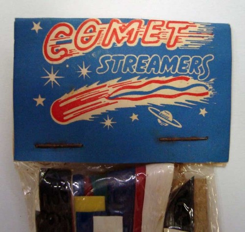 vintage antique NOS Hunt Wilde COMET bicycle STREAMERS multi colored MADE IN USA - Picture 2 of 6