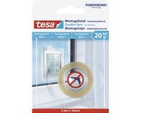 Montageband Tesa Transparent FüR Glas 1,5 M X 19 Mm