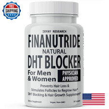 Finanutride Natural DHT Blocker & Hair Growth Capsules - Prevent Hair Loss, Stim
