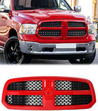 Front Grille Assembly Compatible with 2013-2018 Dodge Ram 1500 Laramie Style wit