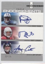 2006 Fleer Hot Prospects 13/25 Vince Young Jay Cutler Matt Leinart Auto 2b5