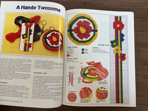 Needlepoint Techniques and Projects By Sunset Books 1972 Vintage Patterns DIY - Picture 10 of 17