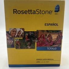 Rosetta Stone Spanish Latin America Level 1-5 Set No Headphones Used Code