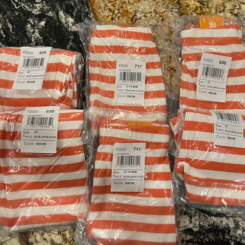 NWT Gymboree Orange & Ivory Striped Leggings & Halloween Pumpkin Top - SIZE 2T - Picture 6 of 10