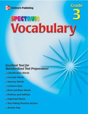 SPECTRUM VOCABULARY, GRADE 3 By School Specialty Publishing & Vincent Douglas VG