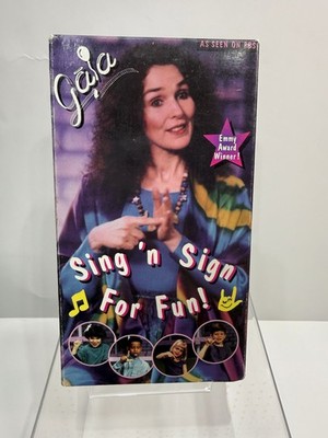 GAIA SING N SIGN FOR FUN (VHS, 1996) PBS TV SPECIAL ASL 1997 Emmy Award KidSign