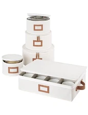 China Storage Containers, Hard Shell China Storage Boxes for Dishes, Plates a...