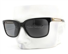 Versace Sunglasses VE 4307 GB1/87 Polished Black with Gold Temples w/case