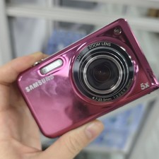 Samsung PL170 Digital Camera 16.1 MP 5x Zoom Built-in Flash Purple W/Accessories