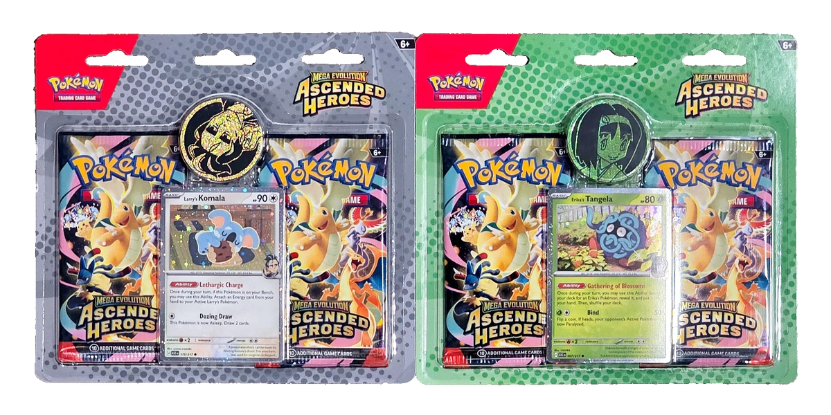 Pokemon TCG Ascended Heroes 2-Pack Blisters - Erika and Larry