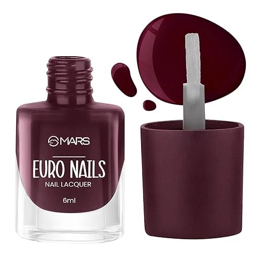 MARS EURO Nail Lacquer | Glossy Gel Finish | Rich Pigmentation | Chip Free | Qui