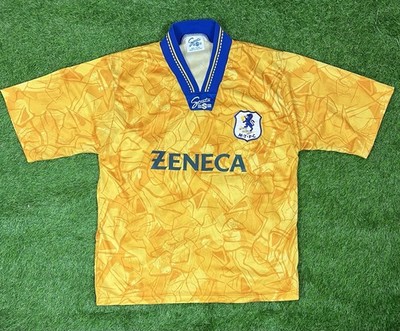 Macclesfield Town 1993/1994 Away Fußball Trikot - Strata - Größe 42/44'' XL