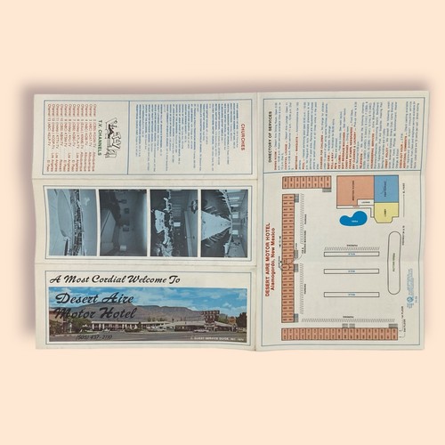 1974 Desert Aire Motor Hotel, Alamogordo New Mexico, Guest Service Guide - Picture 3 of 3