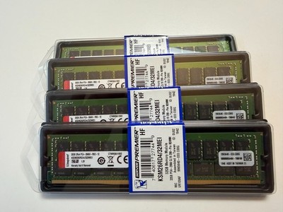 Kingston 128GB Kit 4x32GB DDR4 2666MHz ECC Registered Server KSM26RD4/32MEI
