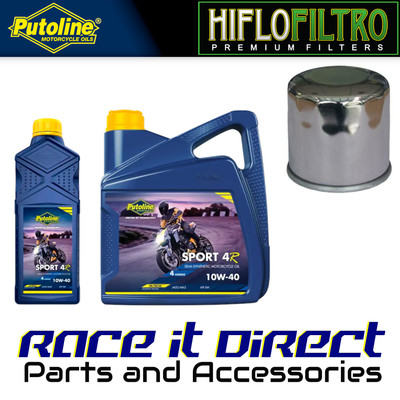 Öl & Filter Kit für Triumph 800 Bonneville T100 2005 Chrom Putoline & Hiflo