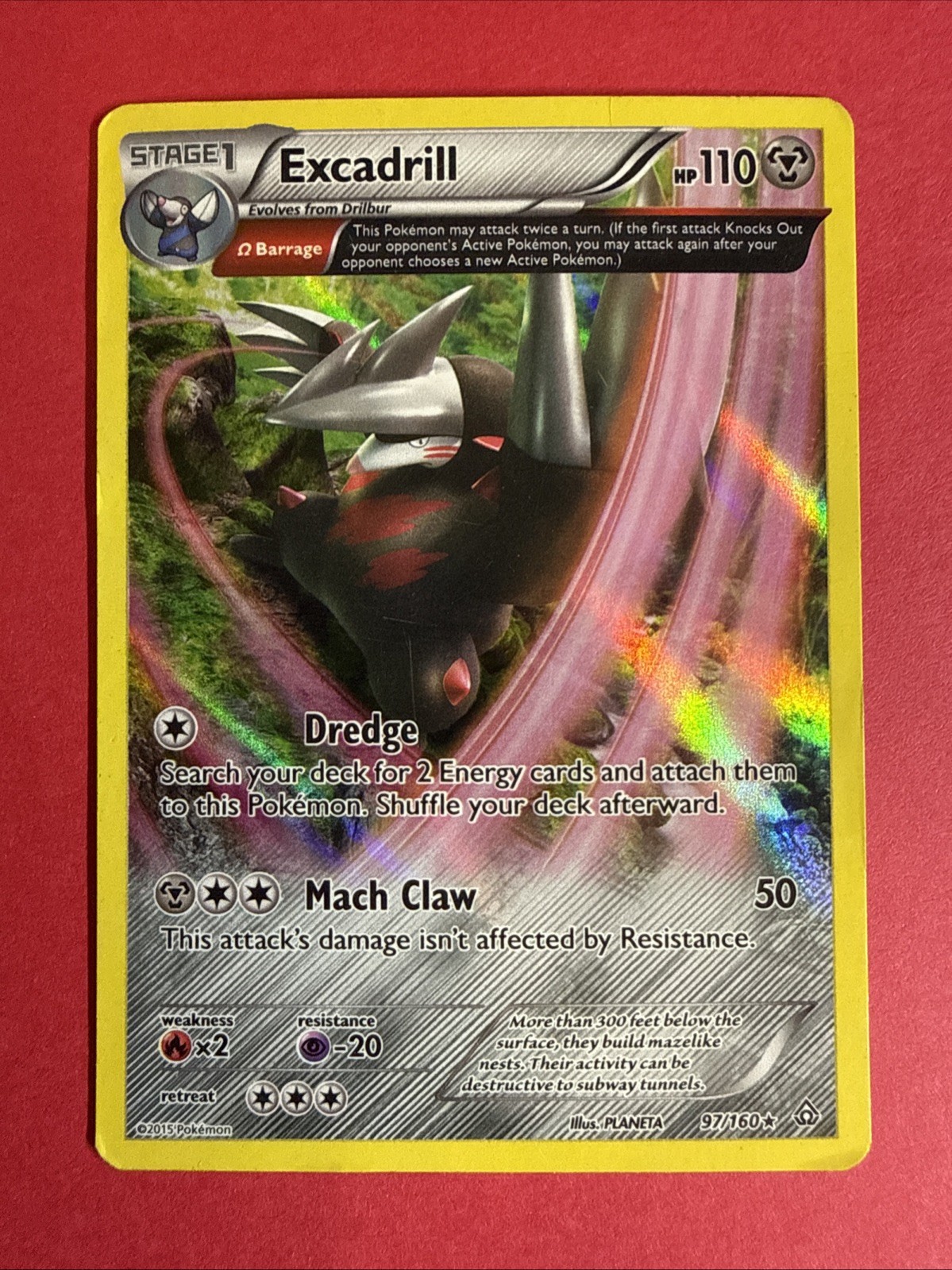 Excadrill (Omega) 97/160 XY - Primal Clash Reverse Holo Lp-