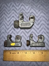 3 Vintage Ridgid Tools Tubing Cutters #104 & #101 Used