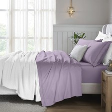Egyptian Cotton 4 Piece Sheet Set, 650 Thread Count, Modern Design, Sustainab...