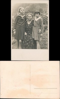 Children With Her Grandma Fashion Clothes Contemporary History 1962 Private Photo