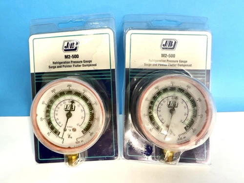 Jb Industries M2-500 Gauge Refrigeration Pressure Gauge Surge Lot Of 2