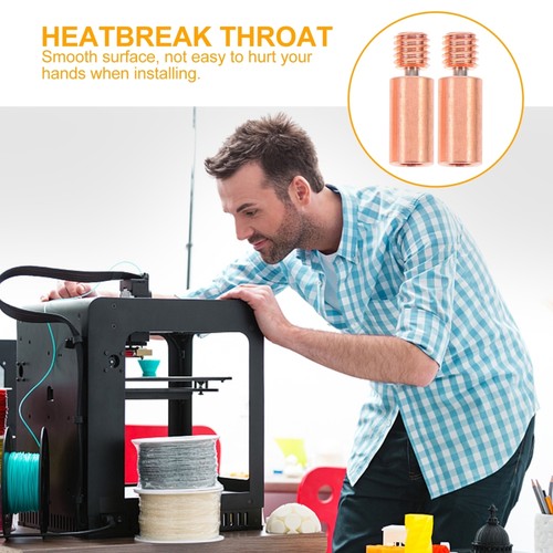 2 Pcs Heat Insulation Throat Bi-Metal Heatbreak 3D Printer Accessories - Zdjęcie 3 z 12
