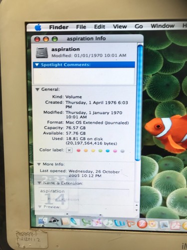 APPLE IMAC POWERPC G4 - FOR PARTS OR NOT WORKING - 第 5/23 張圖片