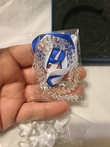 2024 Annual Edition Snowflake Clear Crystal Christmas Ornament - Picture 4 of 6