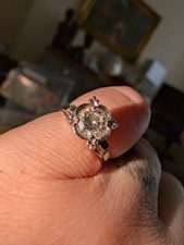 0.50 Diamond Platinum Solitaire Stunning Ring .