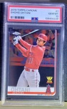 2019 TOPPS CHROME #1 SHOHEI OHTANI PSA 10