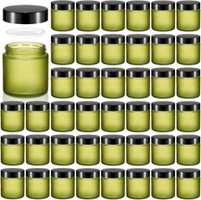 48 Pcs 4 oz Glass Jars with Lids Leakproof Round Airtight Empty Cosmetic Jars...