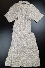 Zara Floral Long Boho Dress Women's Size XS