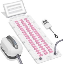 Electric Bubble Massage Mat with Pillow for Bathtub - Portable Spa Bubble Bath M