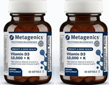 Metagenics Vitamin D3 10000 + K High Potency ...