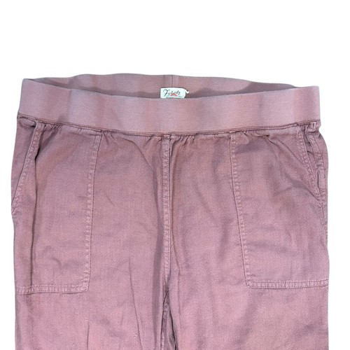 Faherty Pants Womens M Heather Red Essential Pull On Jogger - Picture 3 of 10
